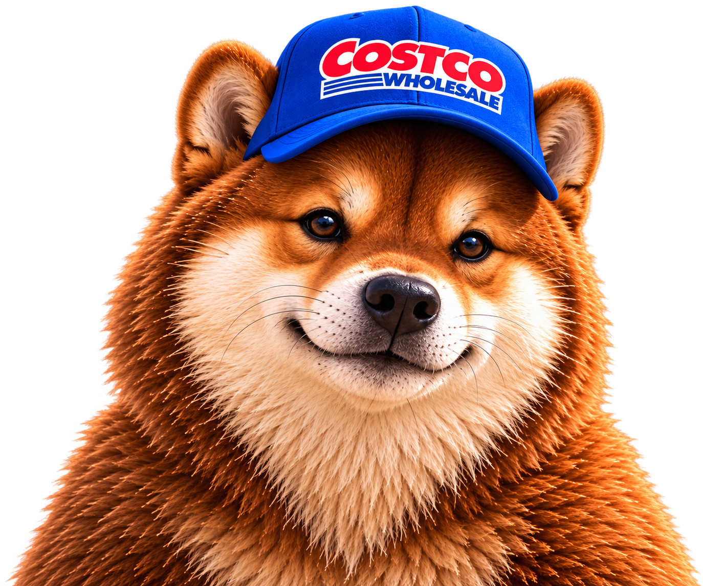 Bearinu wearing a Costco cap